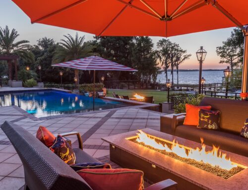 Poolside Fire Features